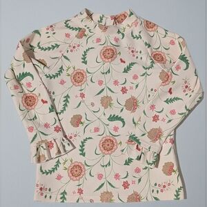 Minnow x Sister Parish Serena Floral Rash Guard Set 2T Long Sleeve Swim